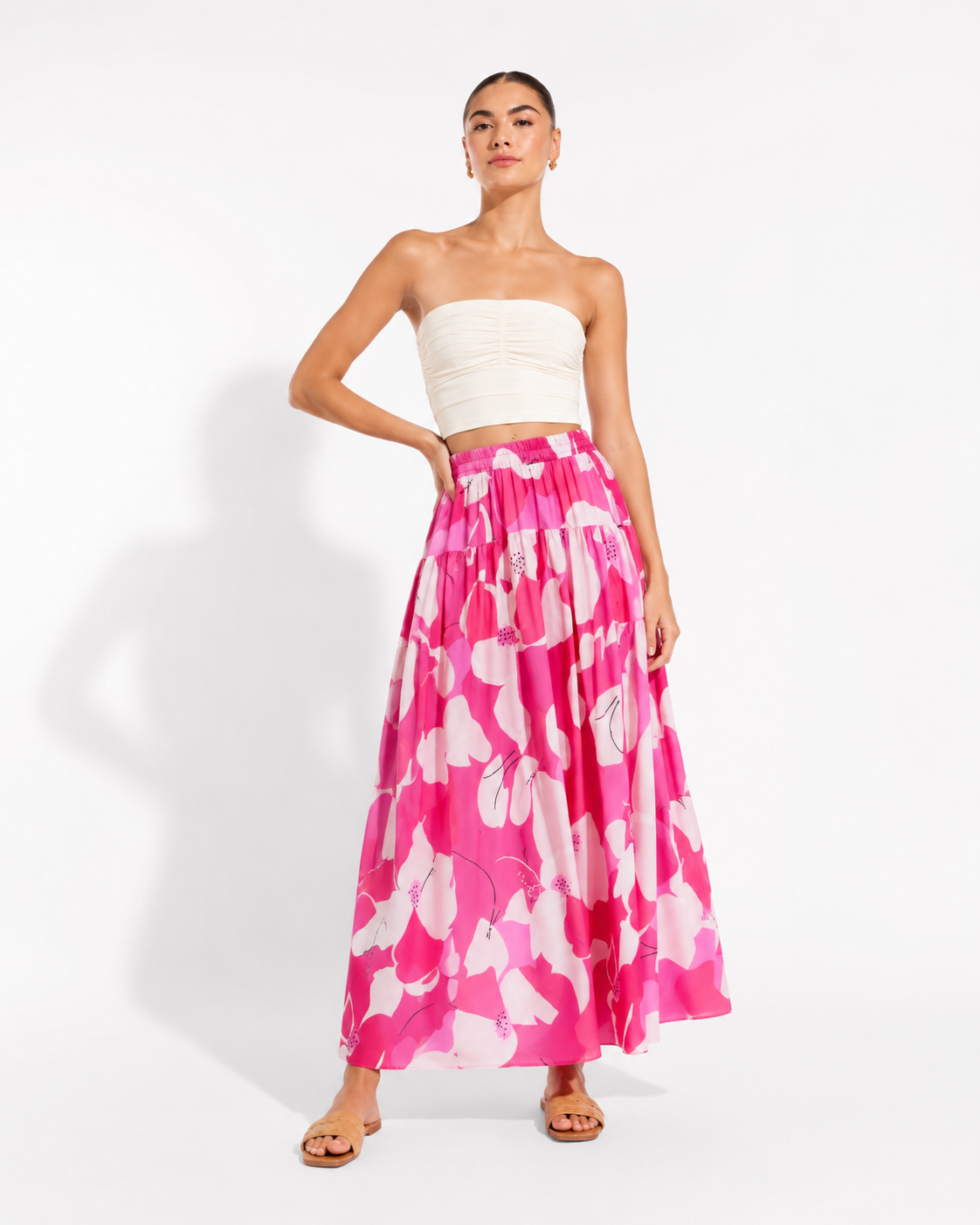 Rhea Smocked Waist Skirt
