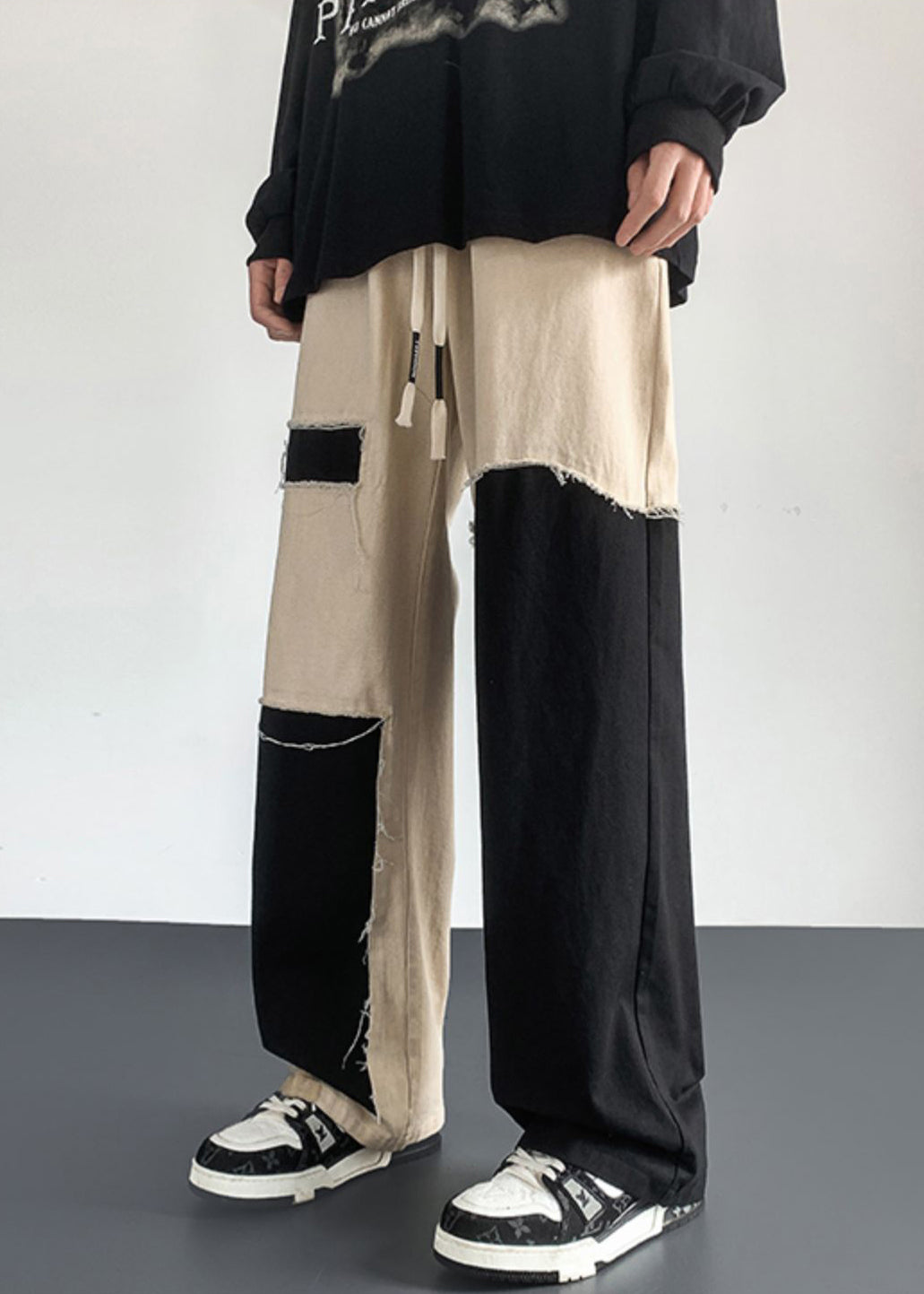 Thadd | DIY Asymmetrical Patchwork Pants