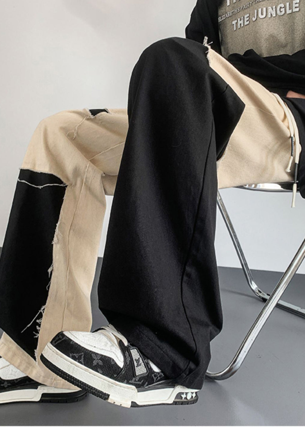 Thadd | DIY Asymmetrical Patchwork Pants