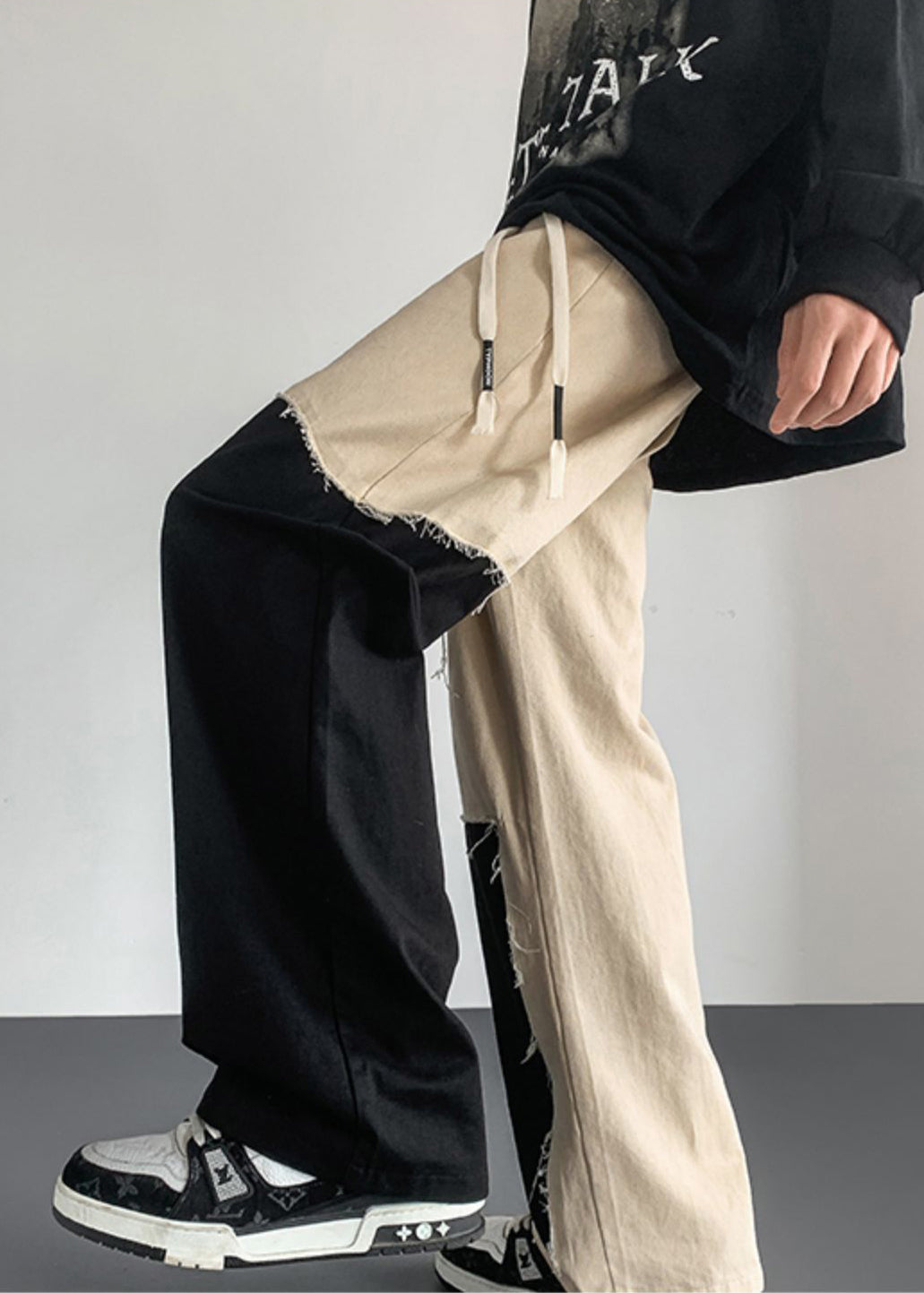 Thadd | DIY Asymmetrical Patchwork Pants