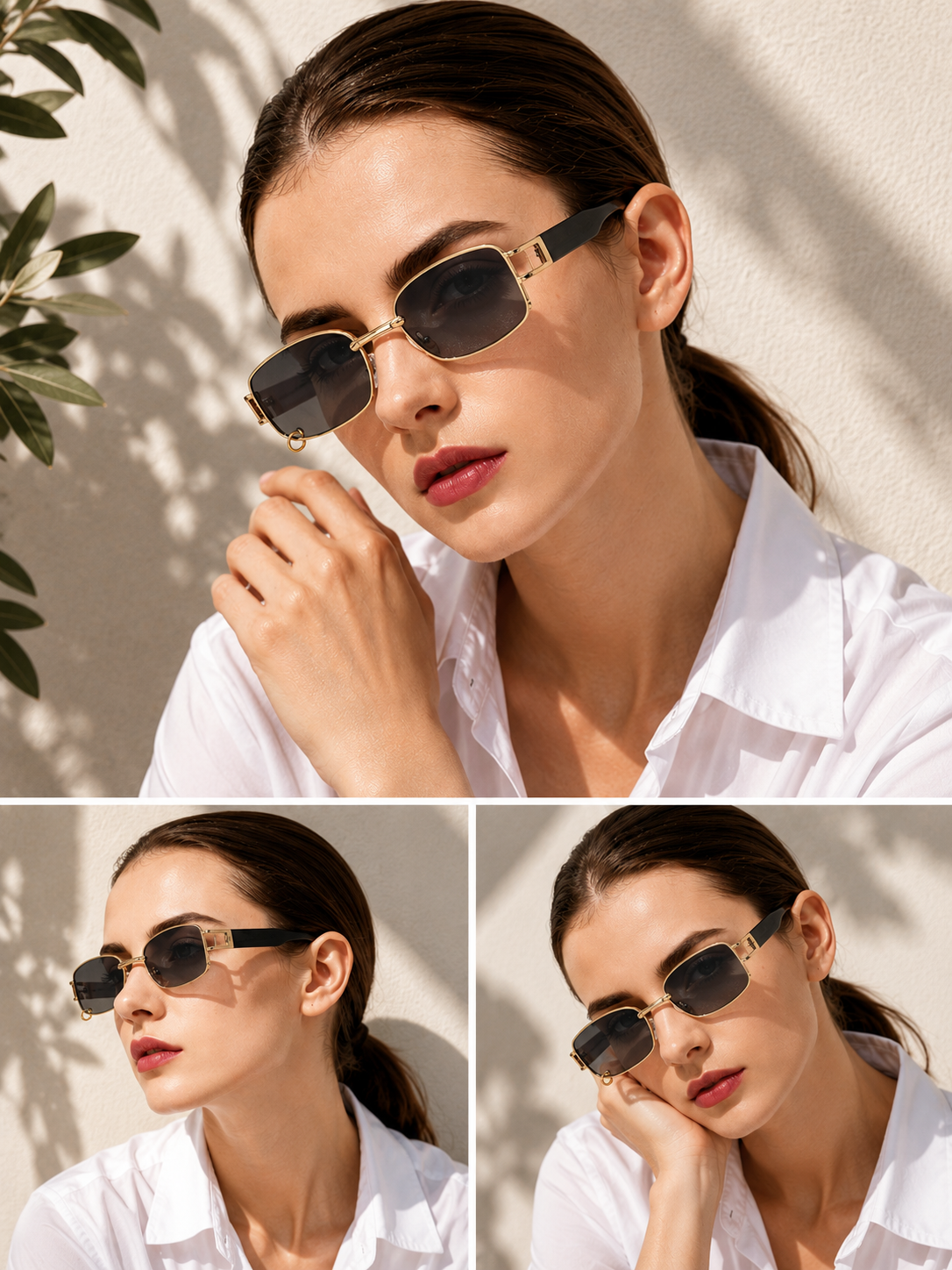 Atelier | Rectangular Frame Sunglasses