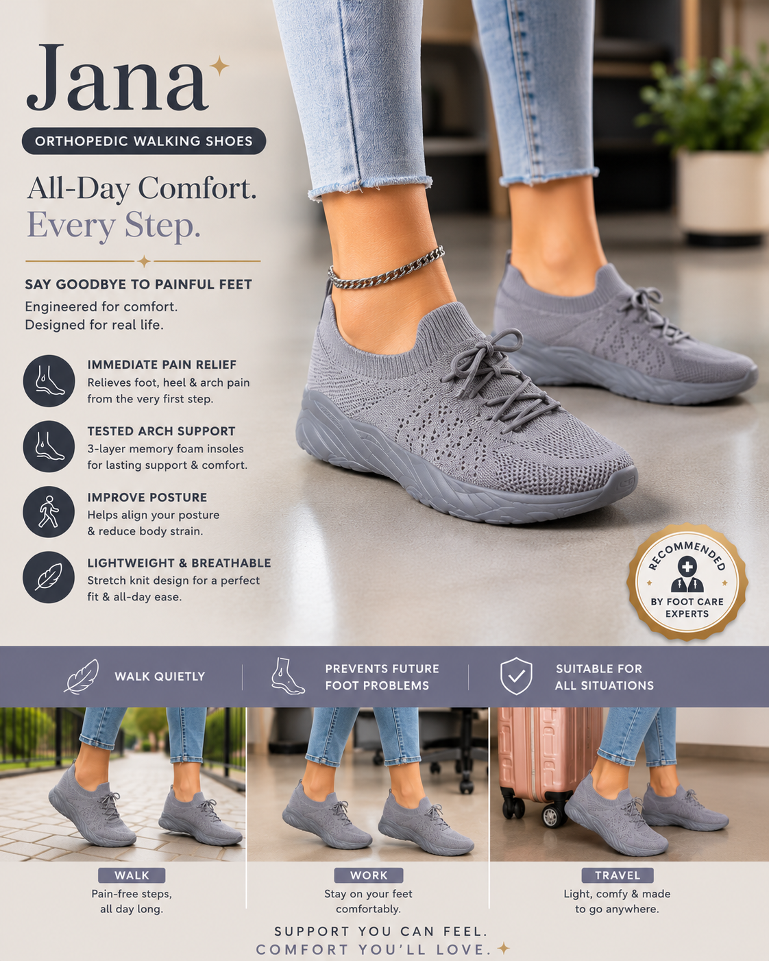 Jana | Orthopedic Walking Shoes