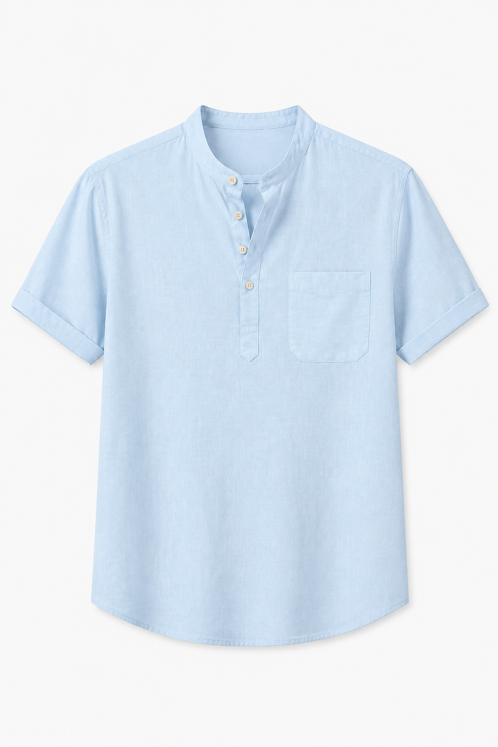 Jim | Casual Henley Short Sleeve Shirt