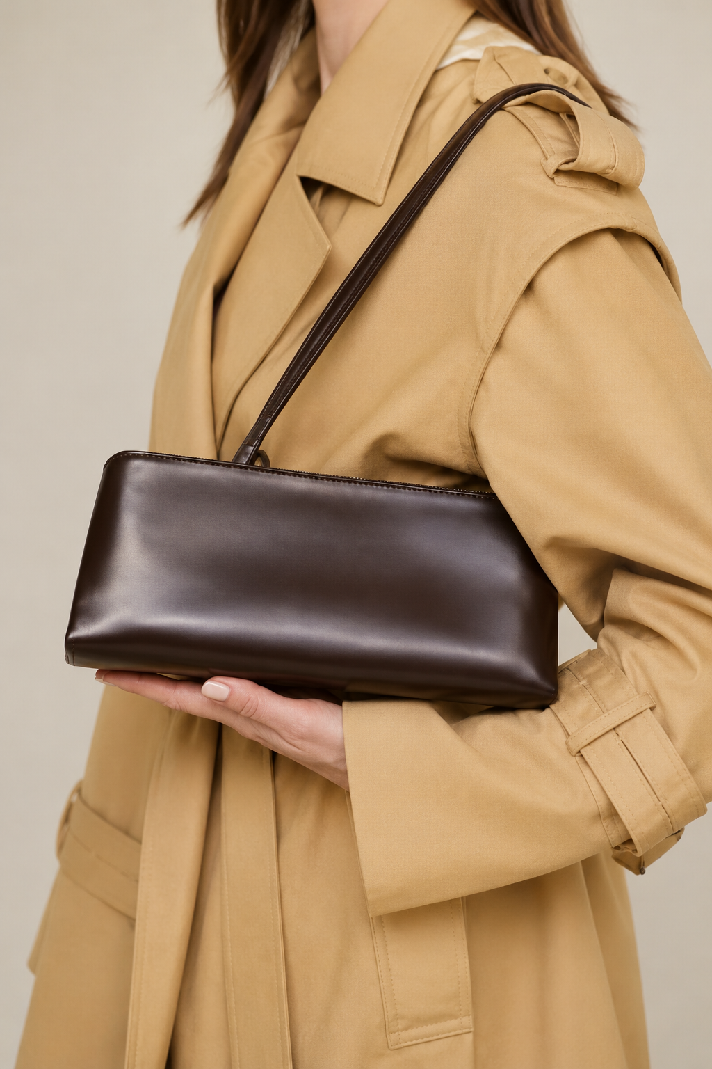Luna | Elegant Multi-layer Faux Leather Shoulder Handbag