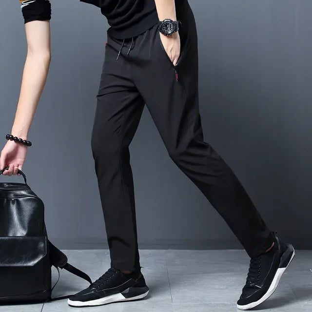 Jinu | Slim-Fit Jogger Pants with Elastic Waistband