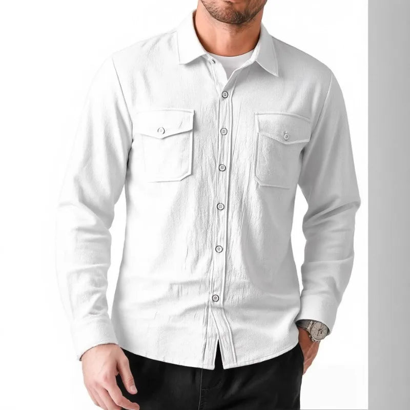 Joel | Breathable Stretch Textured Long Sleeve