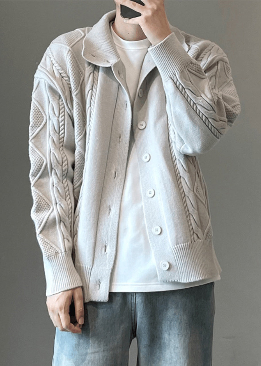 Phillip | Cable Knitted Cardigan