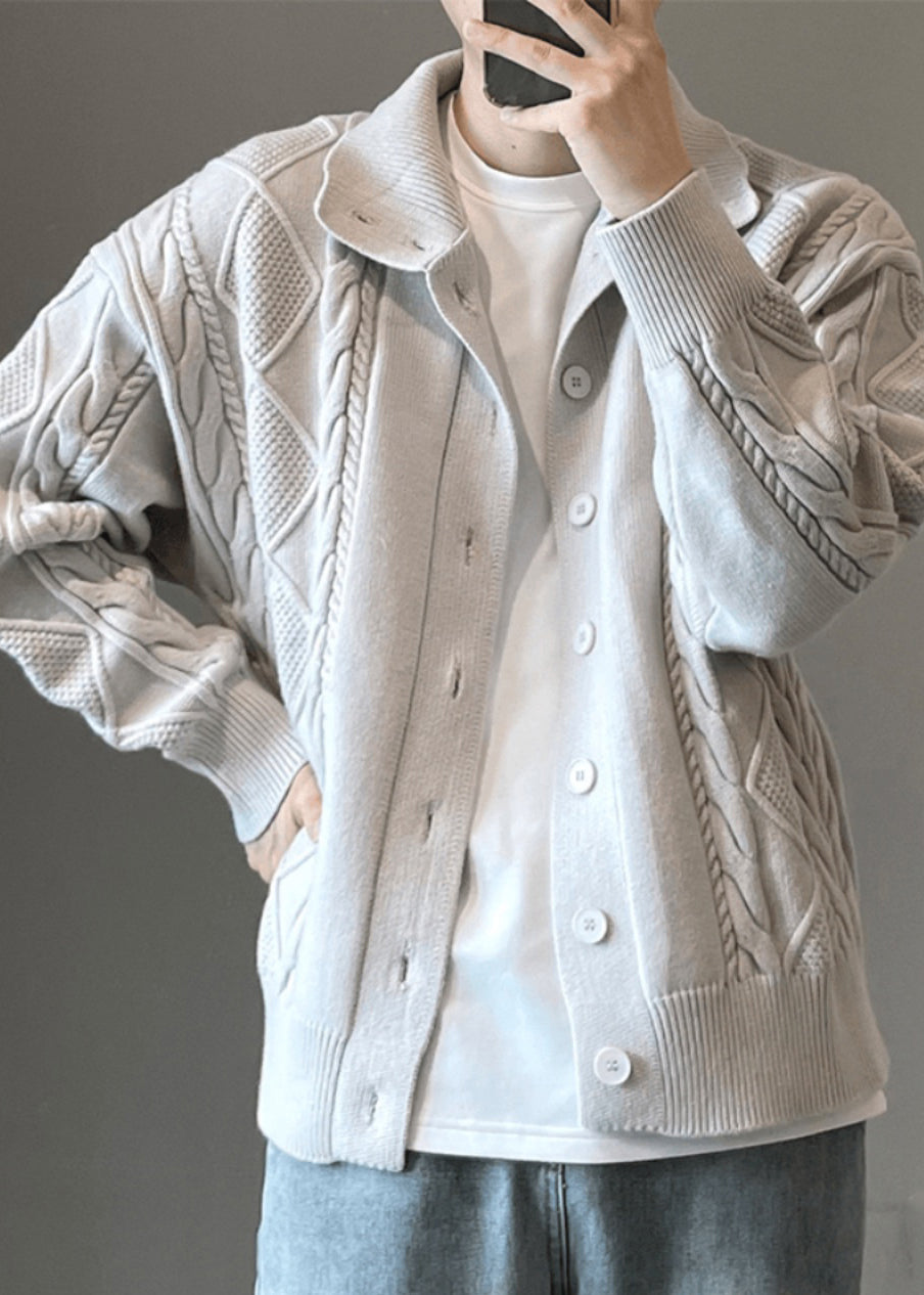 Phillip | Cable Knitted Cardigan