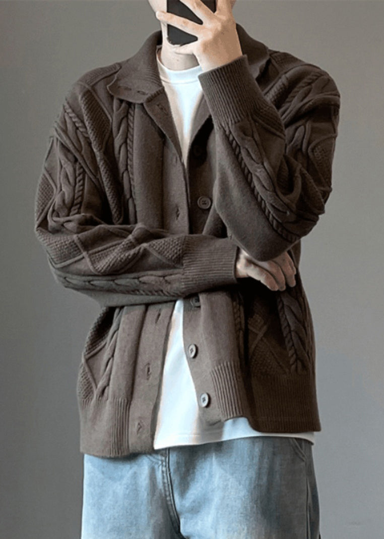 Phillip | Cable Knitted Cardigan