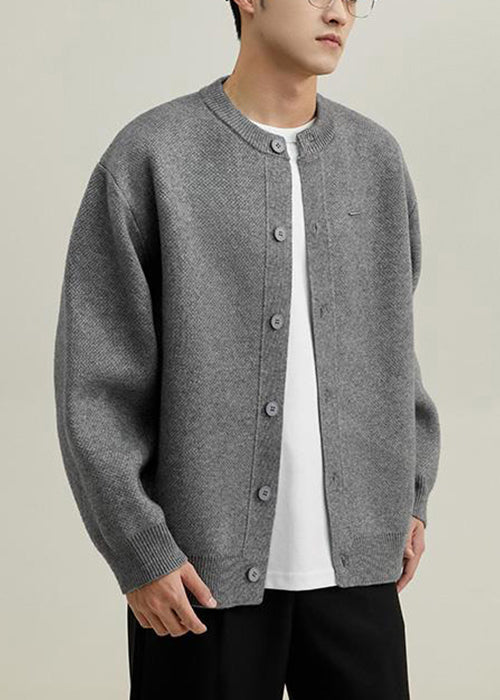 Oscar | Neck Button Knited Coat