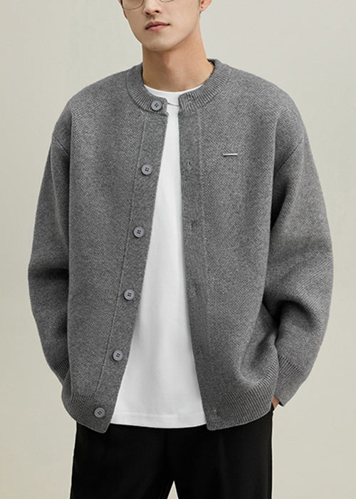 Oscar | Neck Button Knited Coat