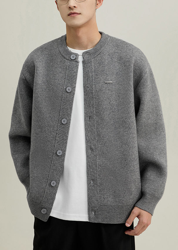Oscar | Neck Button Knited Coat