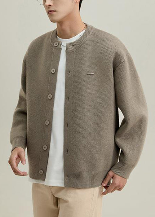 Oscar | Neck Button Knited Coat