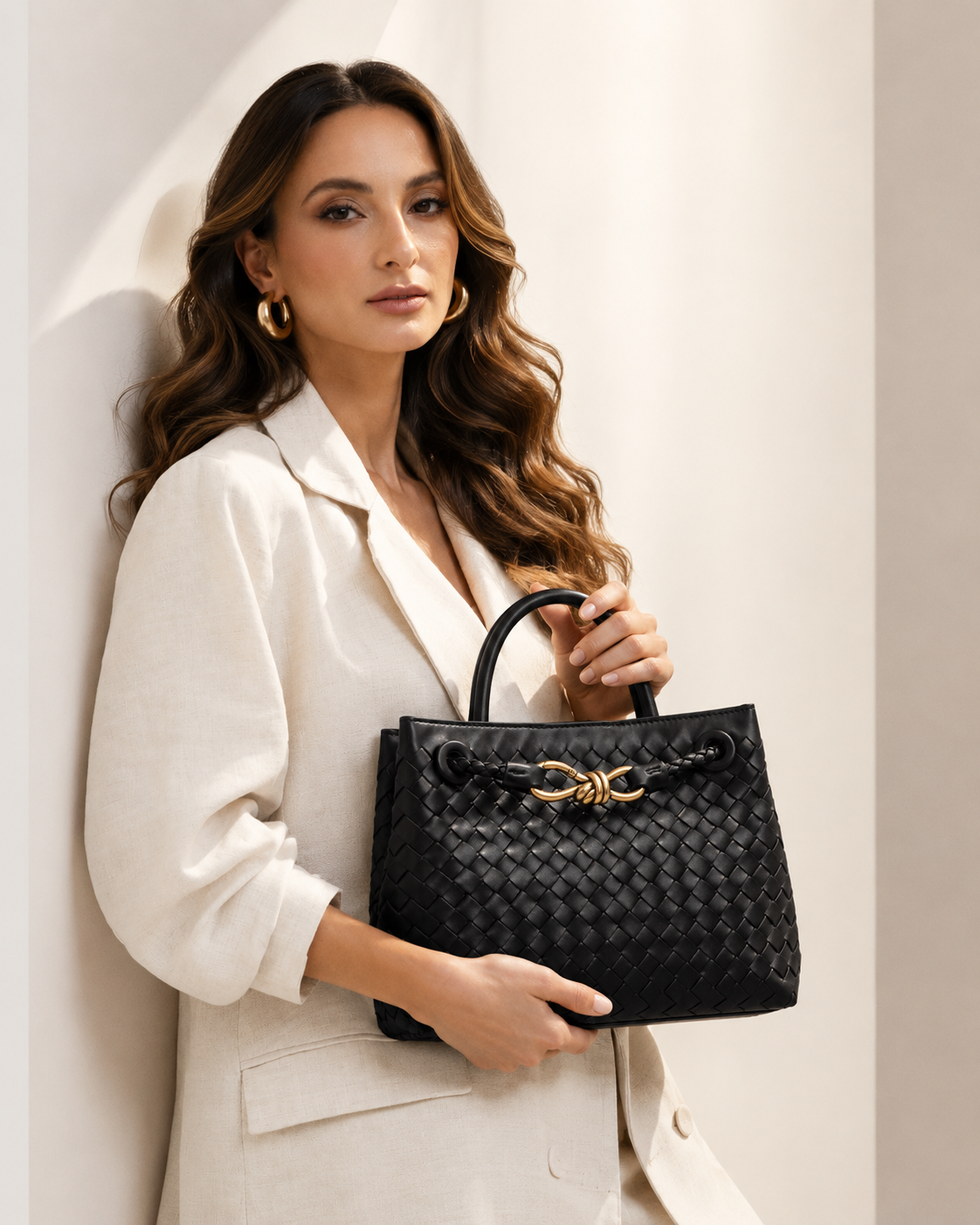 Willow | Metal Twist Detail Handle Bag