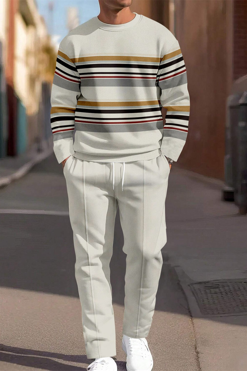 Hugo | Colorblock Round Neck Casual Sports Set