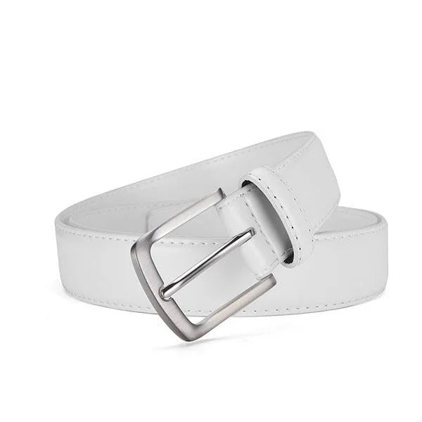 Ryder | Leather Belt with Matte Metal Buckle