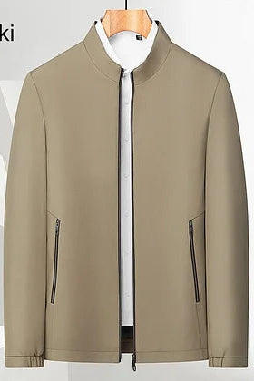 Moretti | Standing Collar Zipper Casual Jacket