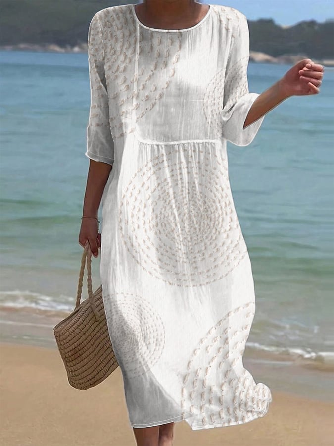 Dai | Casual Dress in Simple Solid Color Design