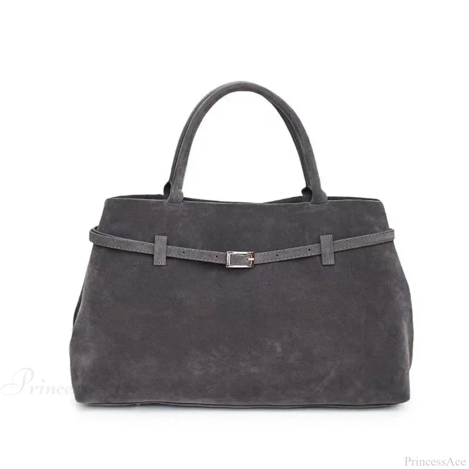 Grace | Faux Suede Hasp Large Tote Handbag