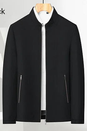 Moretti | Standing Collar Zipper Casual Jacket