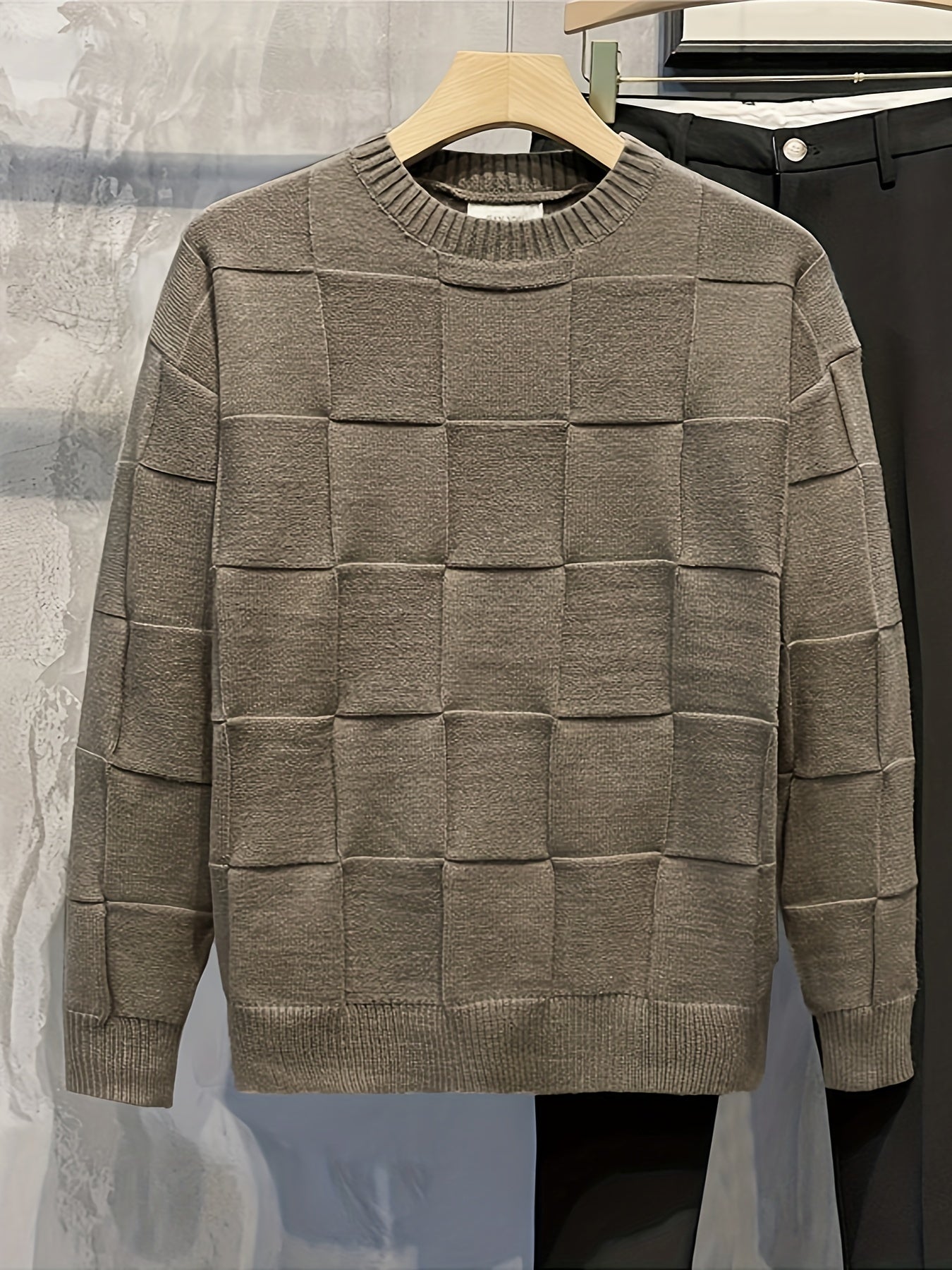 Matteo | Knitted Sweater with Round Neck and Stretch