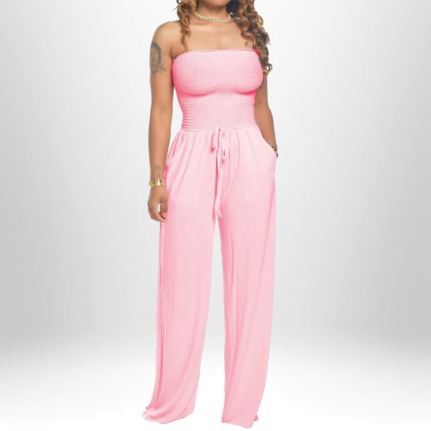 Celia | Strapless Summer Jumpsuit