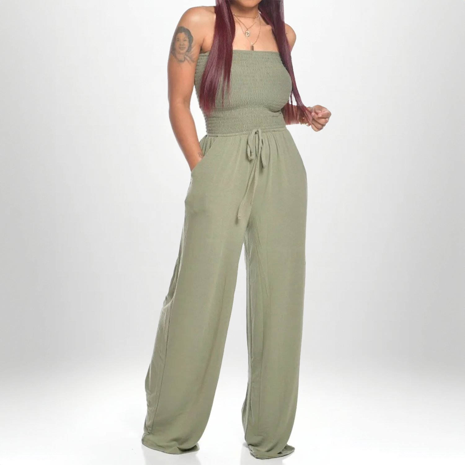 Celia | Strapless Summer Jumpsuit
