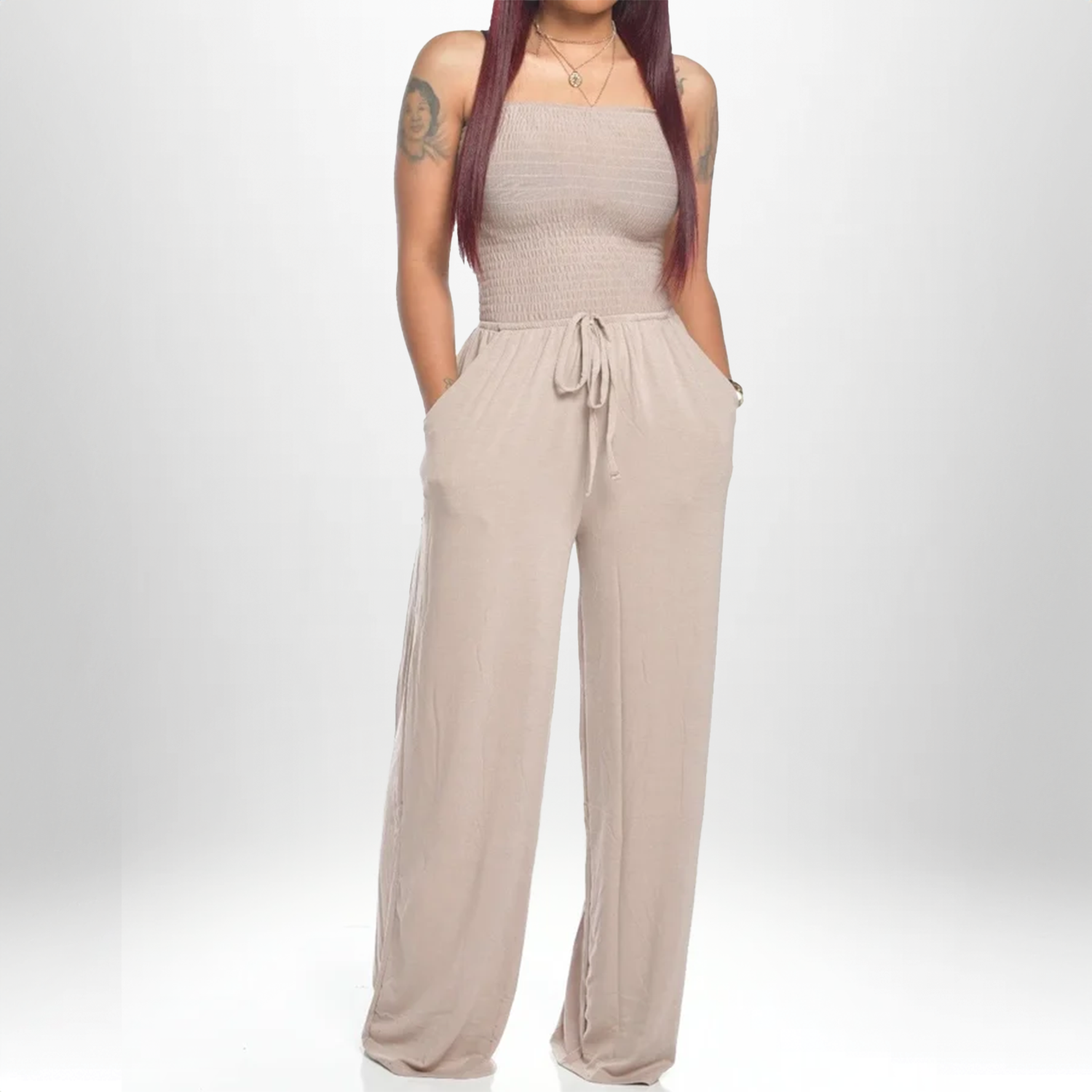 Celia | Strapless Summer Jumpsuit