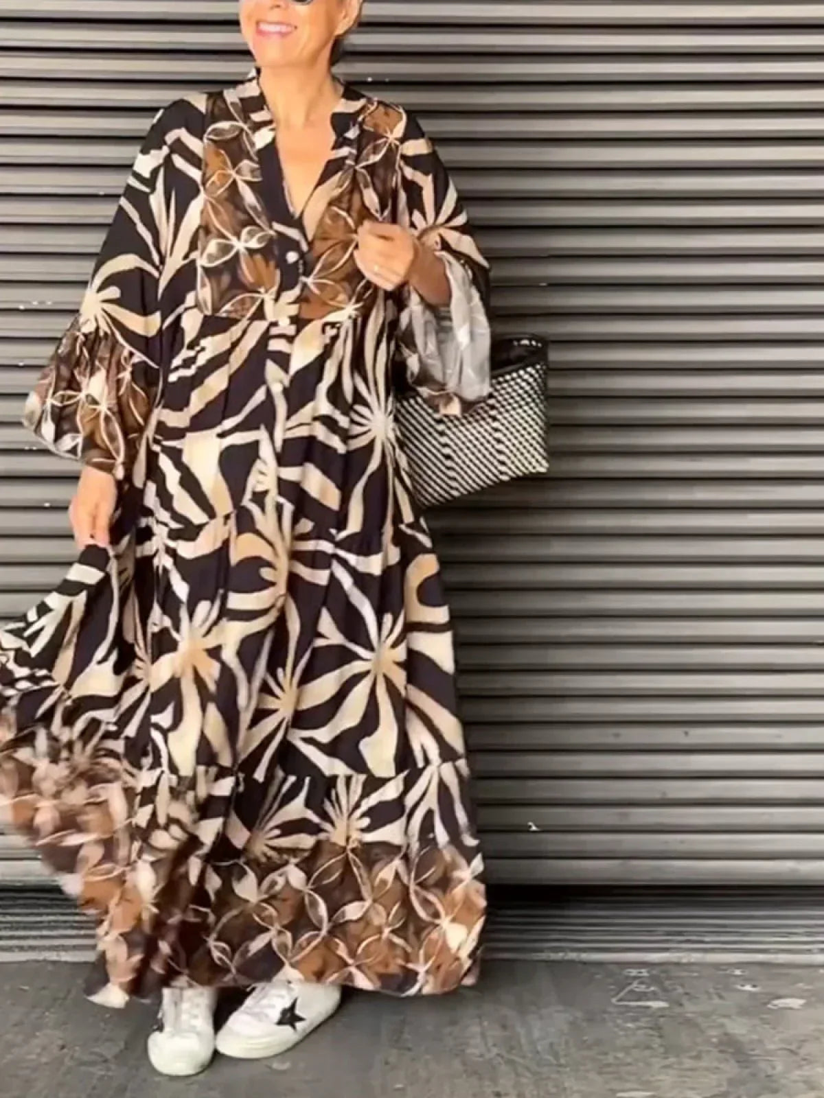 Flaire | Casual Dress with Floral Pattern