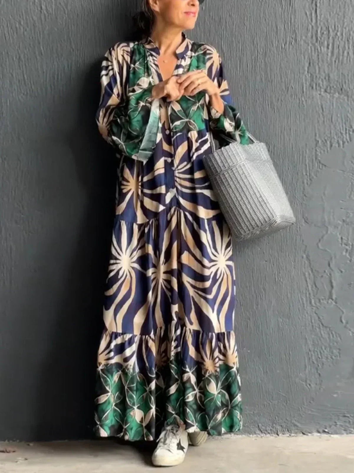 Flaire | Casual Dress with Floral Pattern