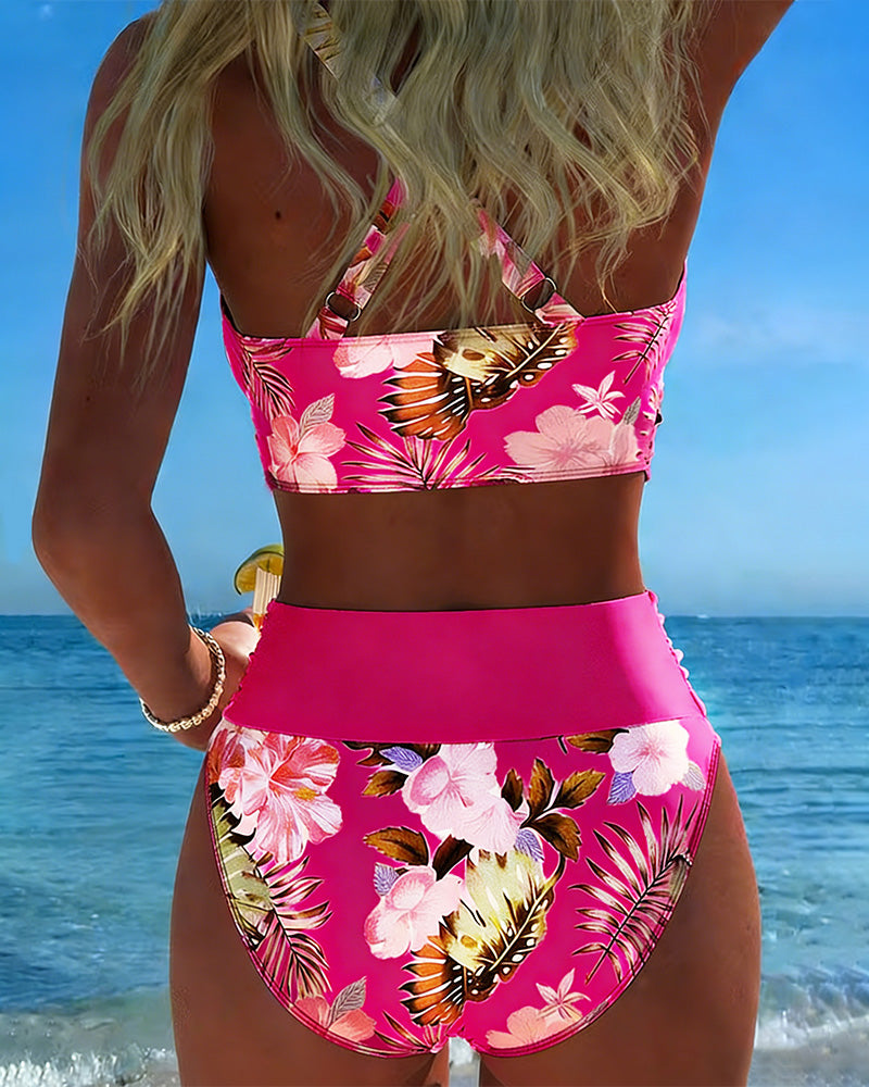 Jolina | Floral Split Bikini