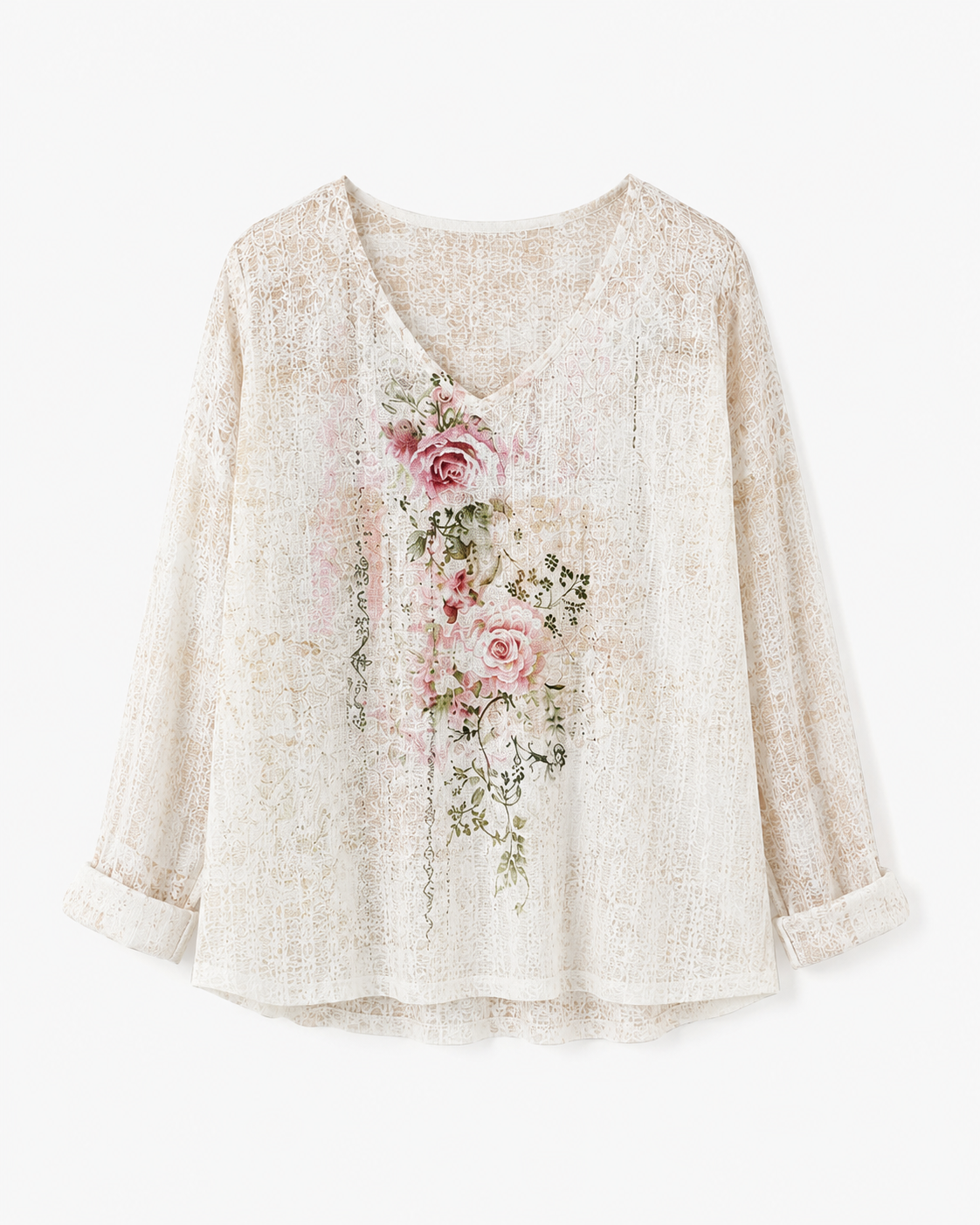 Rosanna | Vintage-Style T-Shirt with Floral Print