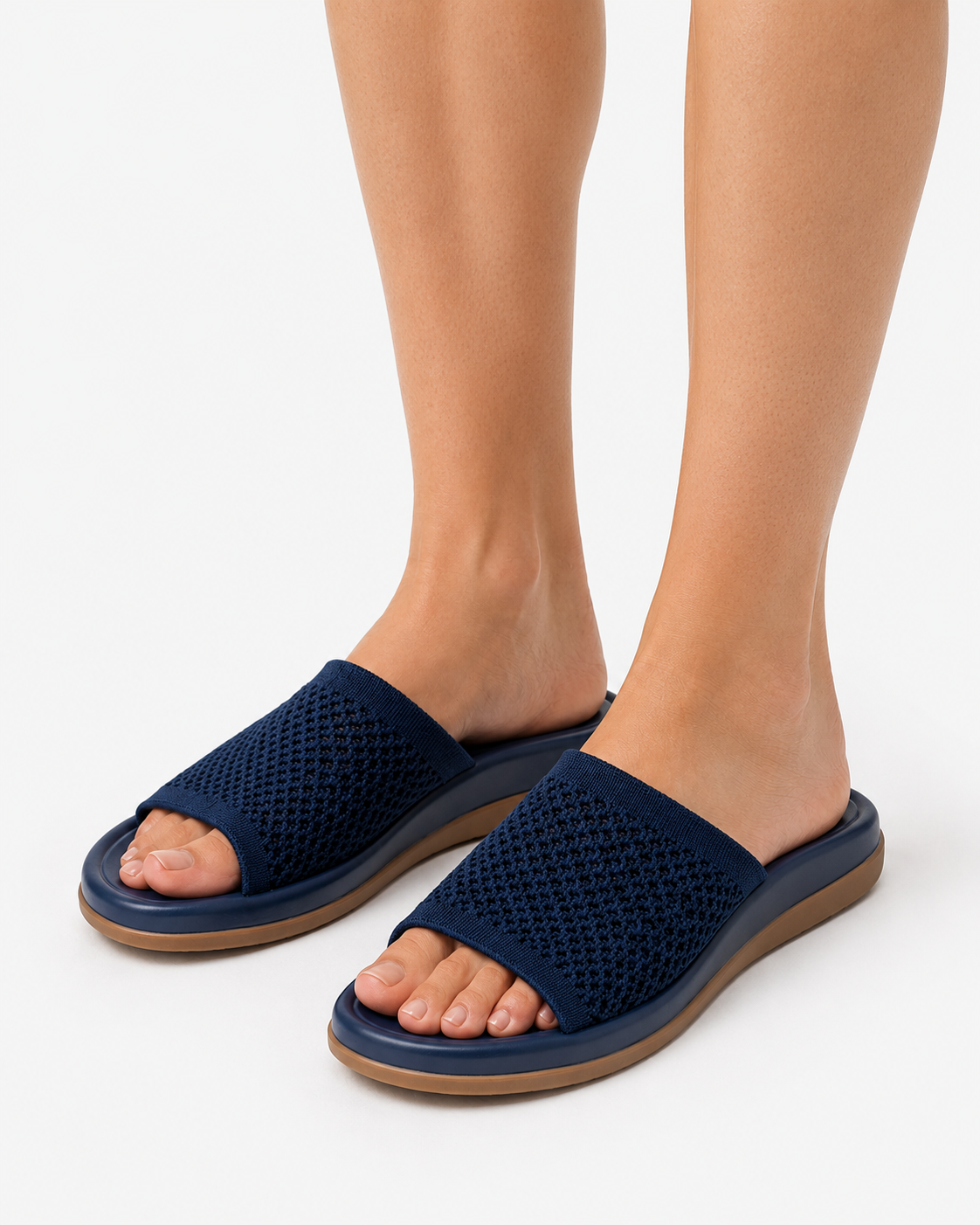 Sia | Breathable Knit Slide Sandals