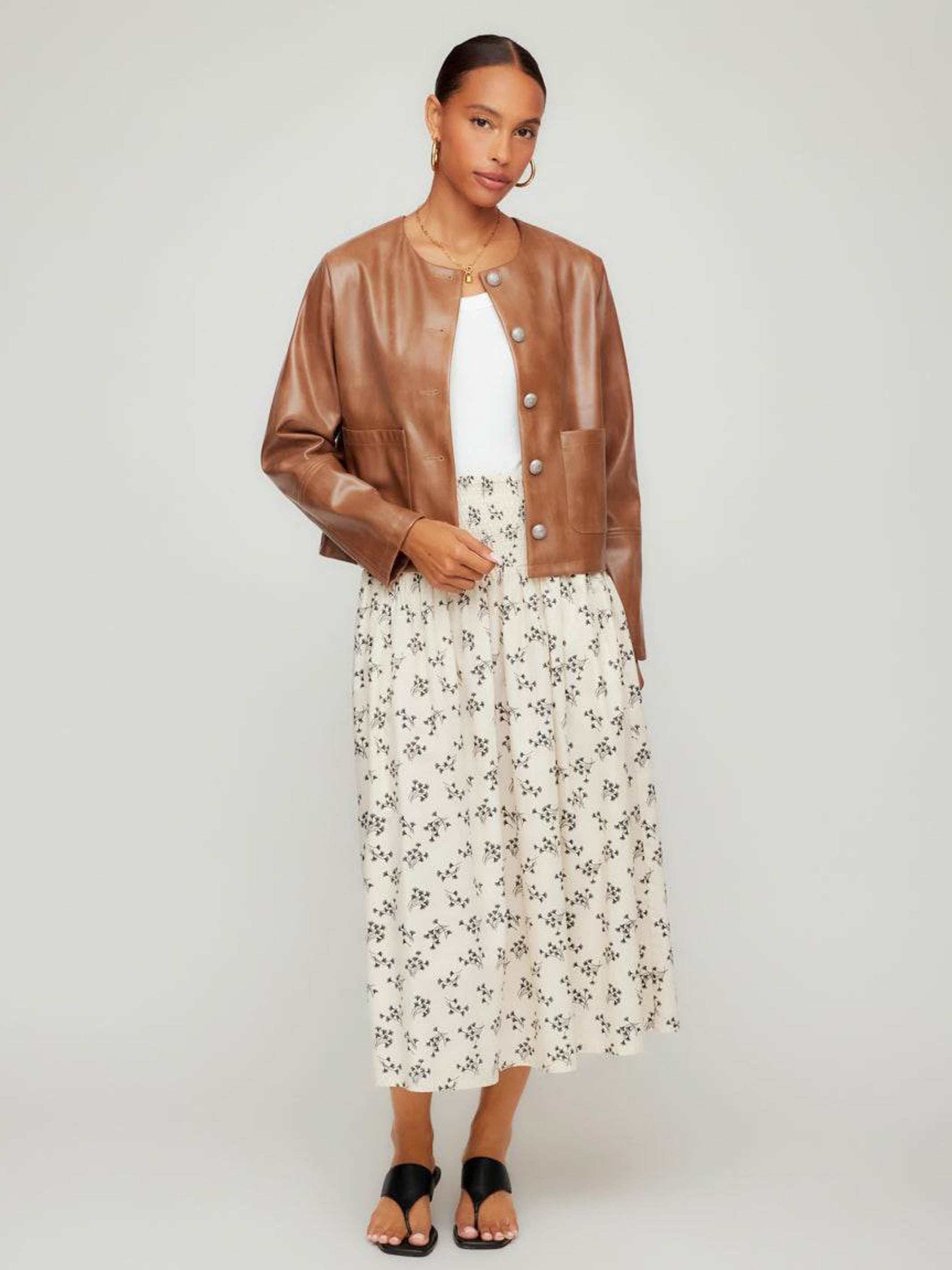 JANI Smocked Waist Skirt