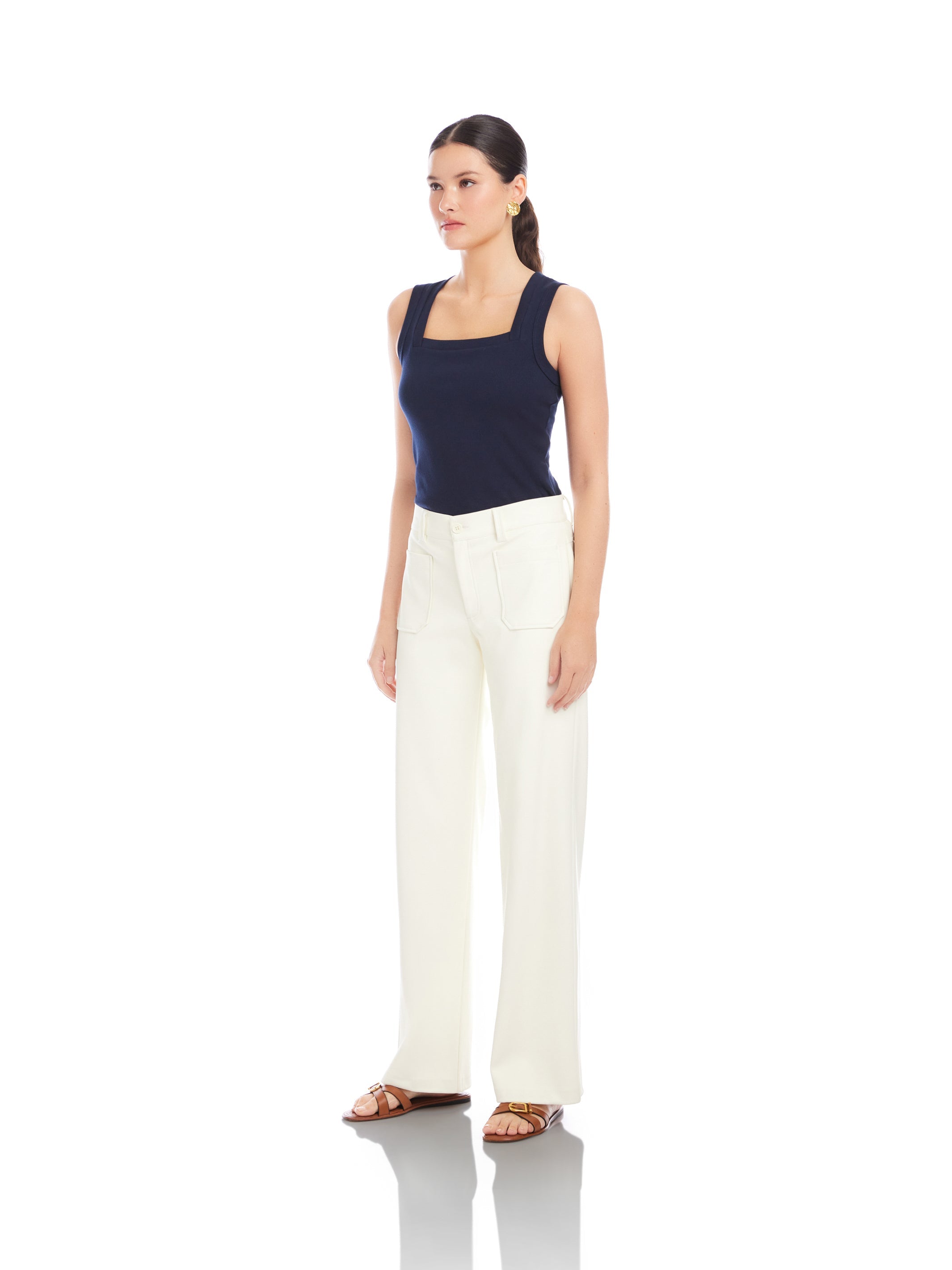 Sophia Faux Leather Wide-Leg Pants