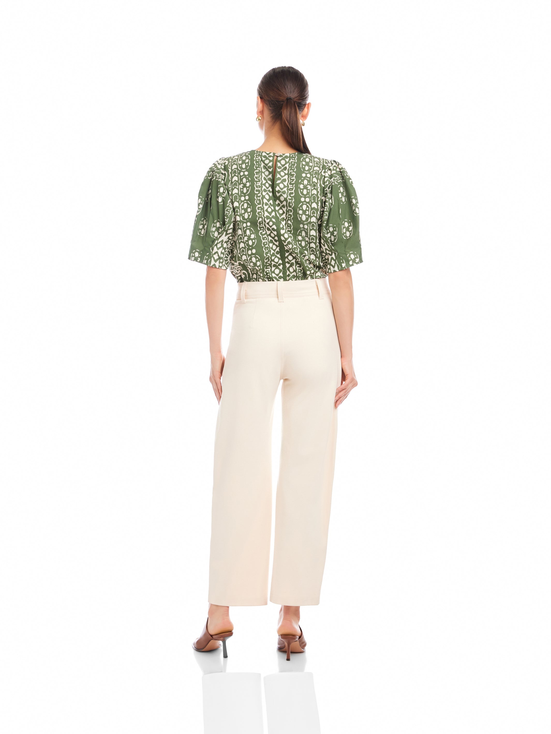Stevie Barrel Leg Ankle Pants