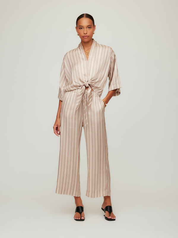 Tasha Cropped Drawstring Pants