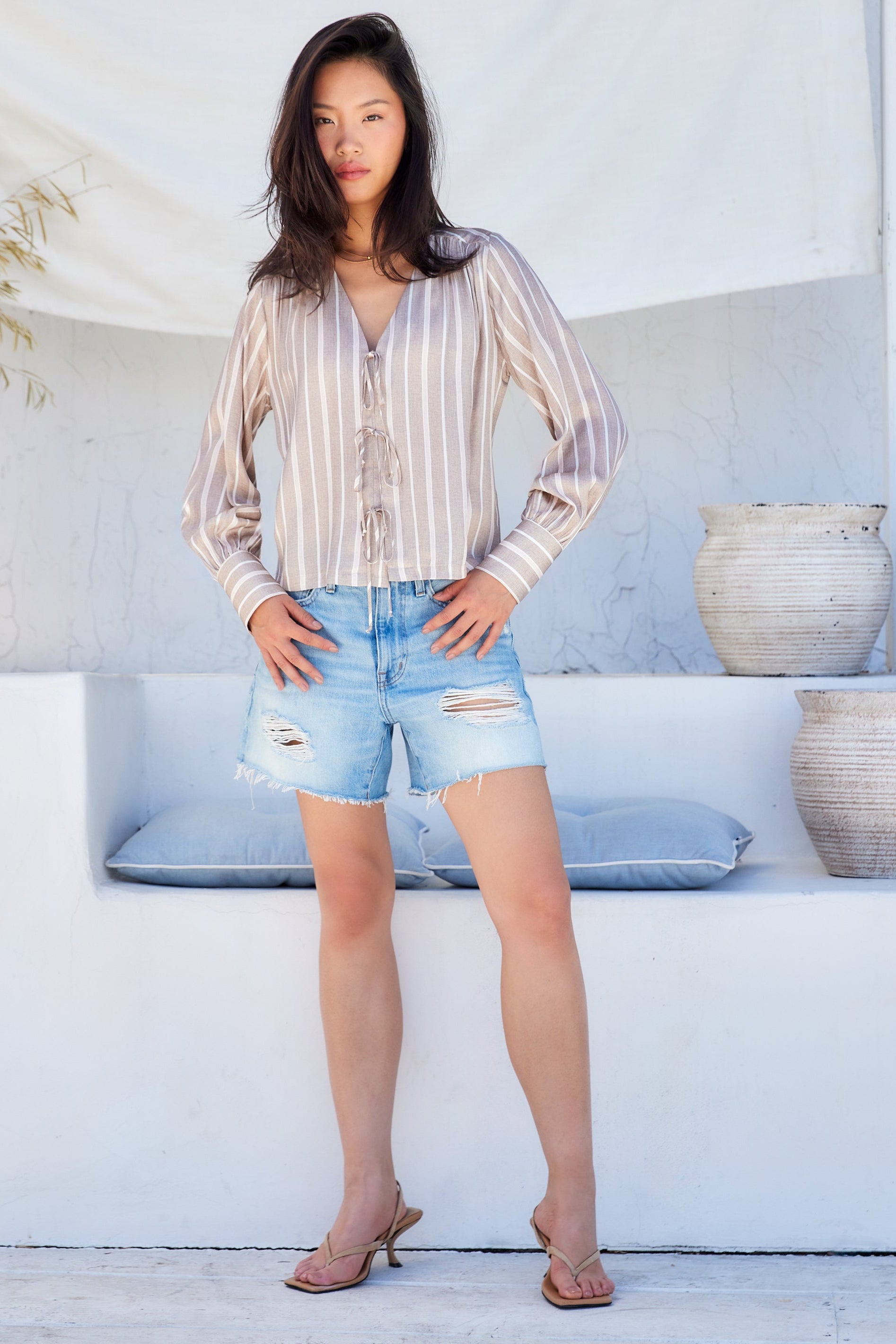 Kayla Bow Detail Blouse