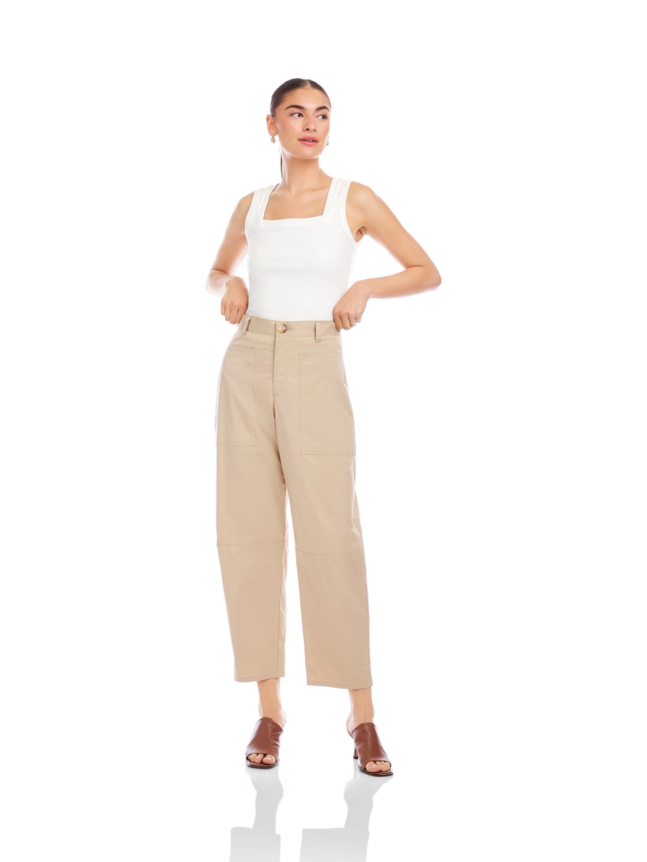 Sondra Barrel Leg Pants