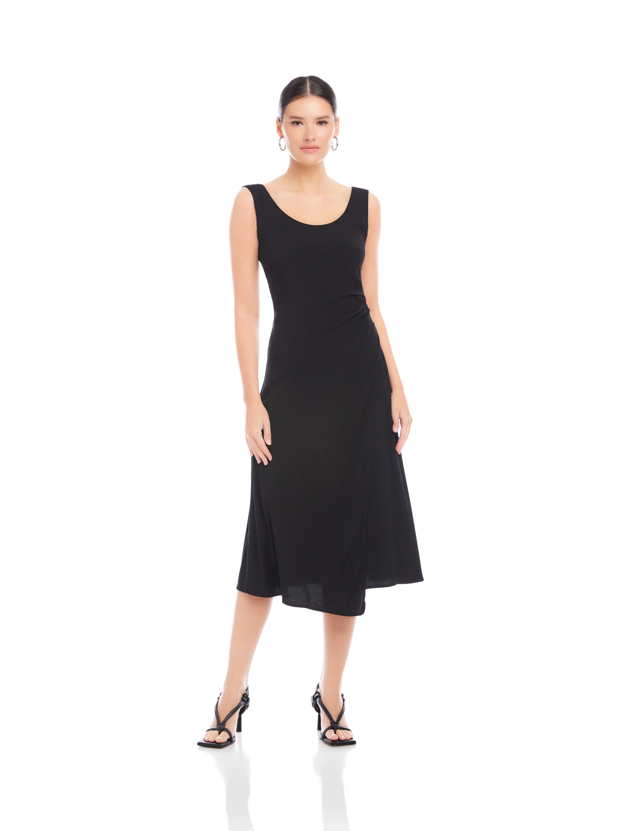 Shari Side-Pleat Dress
