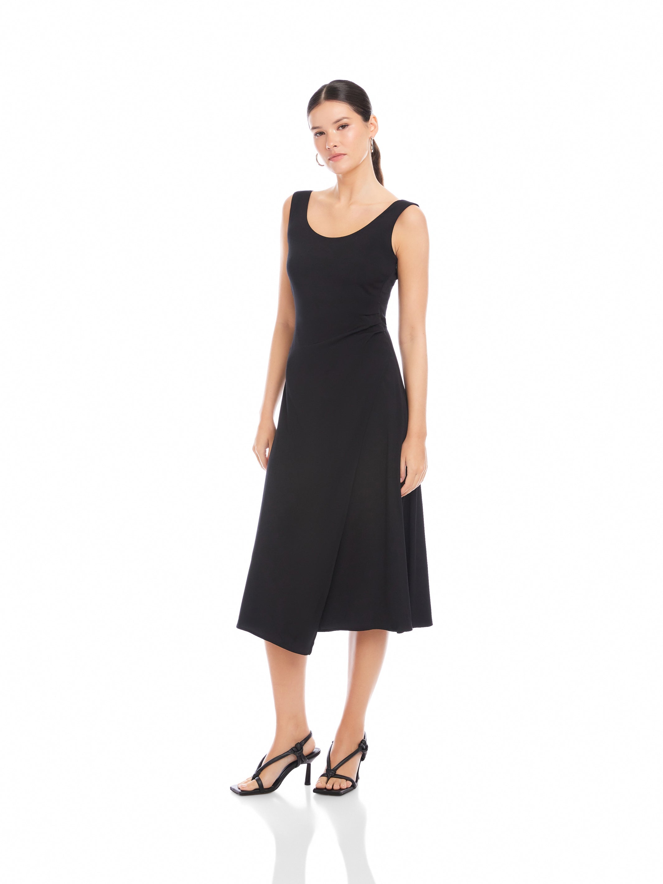 Shari Side-Pleat Dress