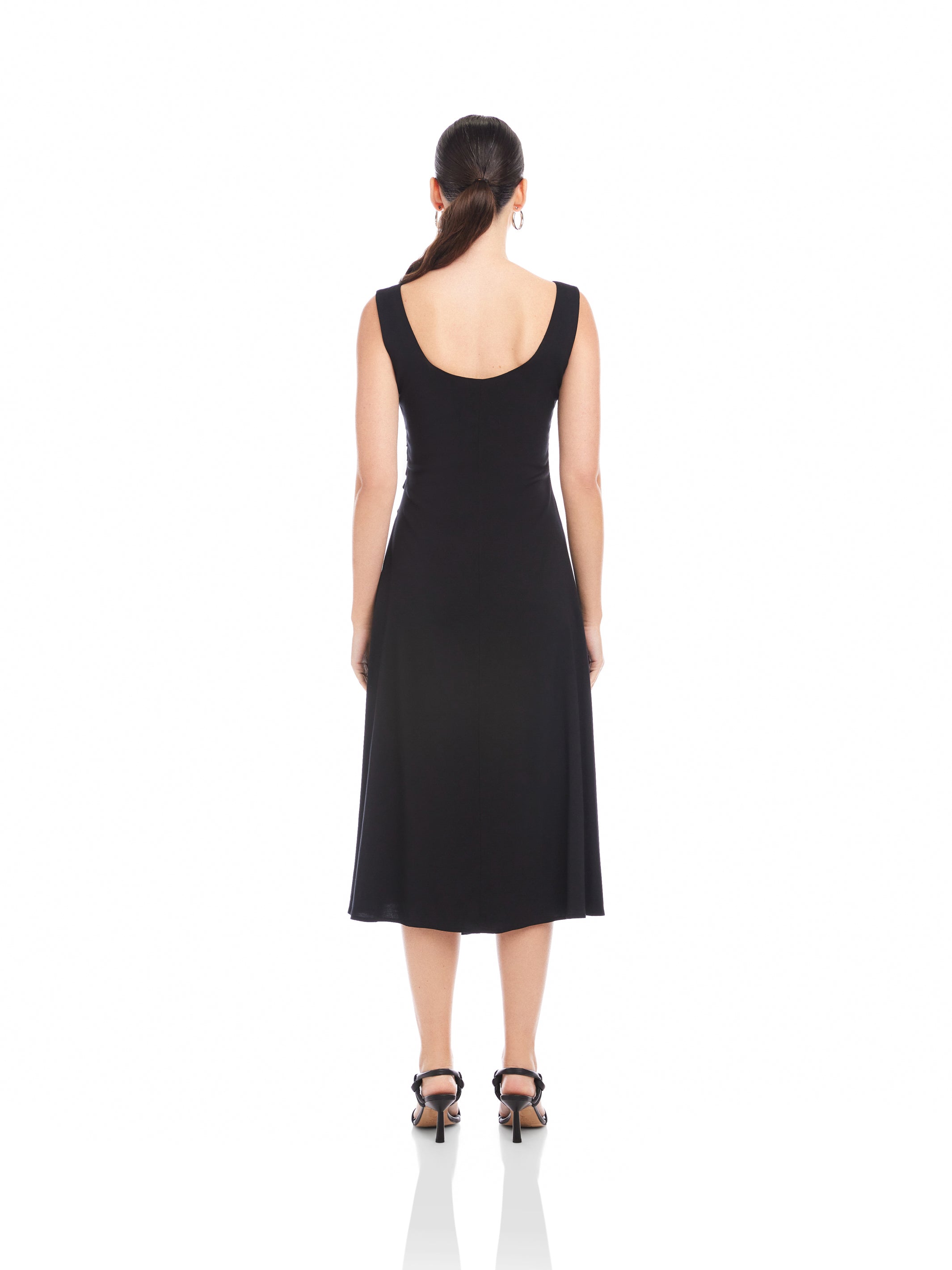 Shari Side-Pleat Dress