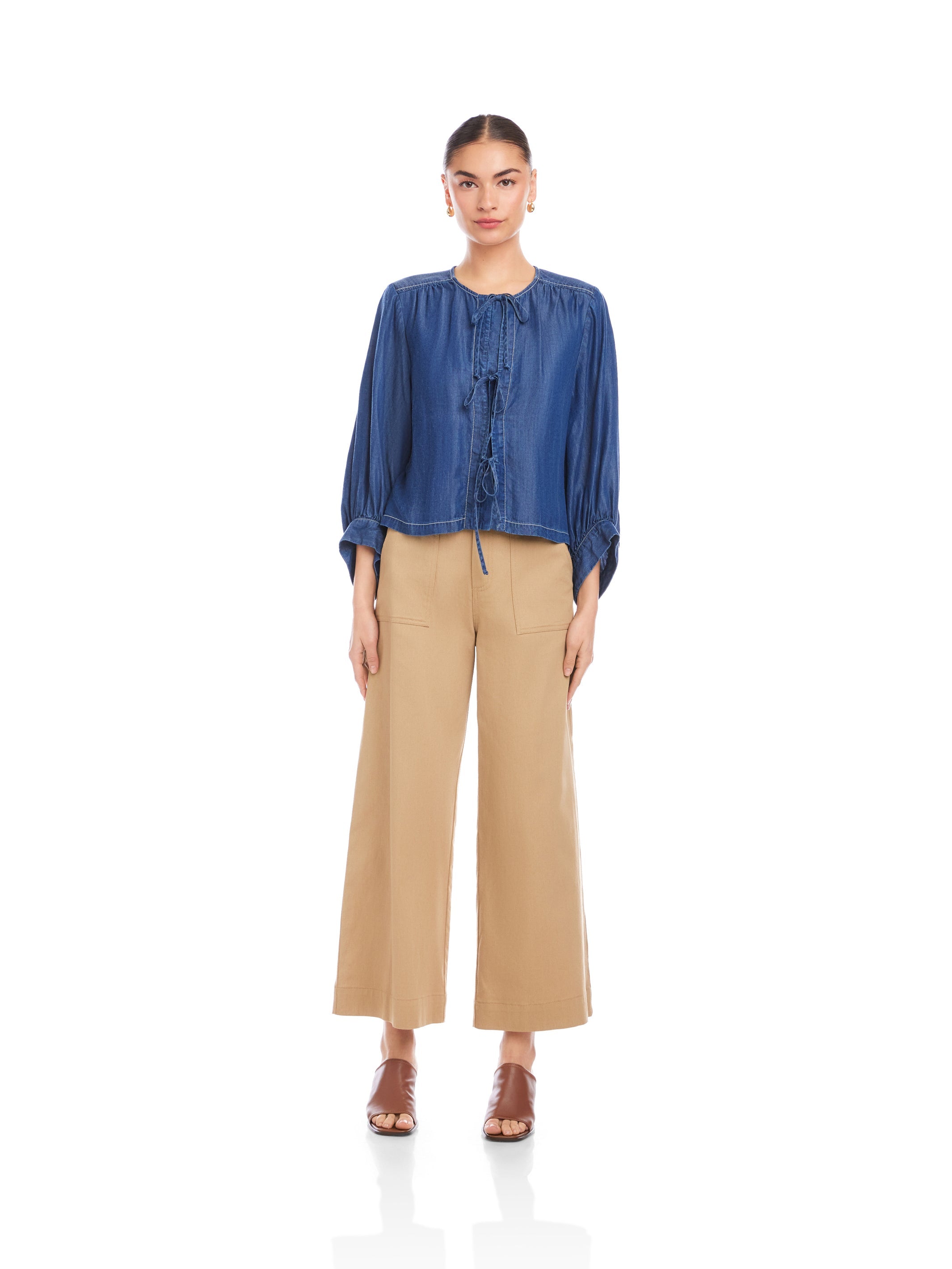 Cassie Lantern Sleeve Top