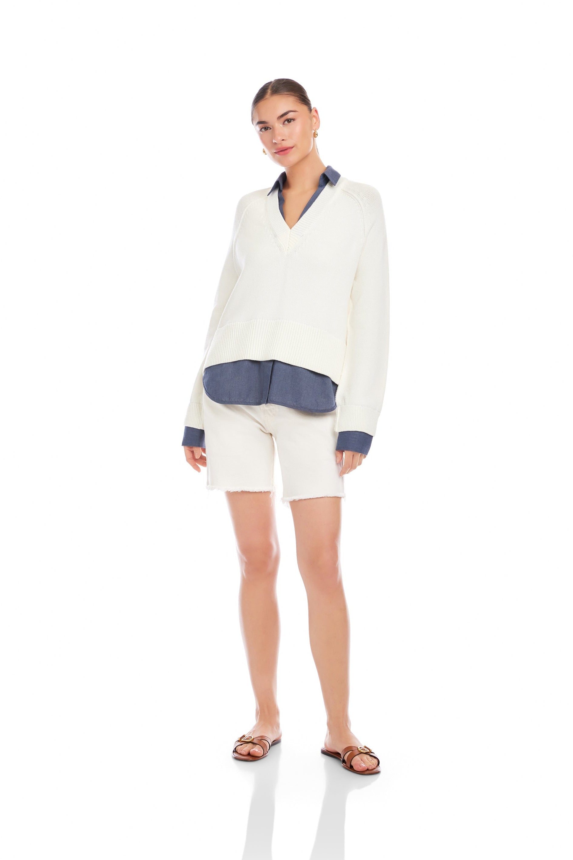 Carrie Mixed Media Sweater