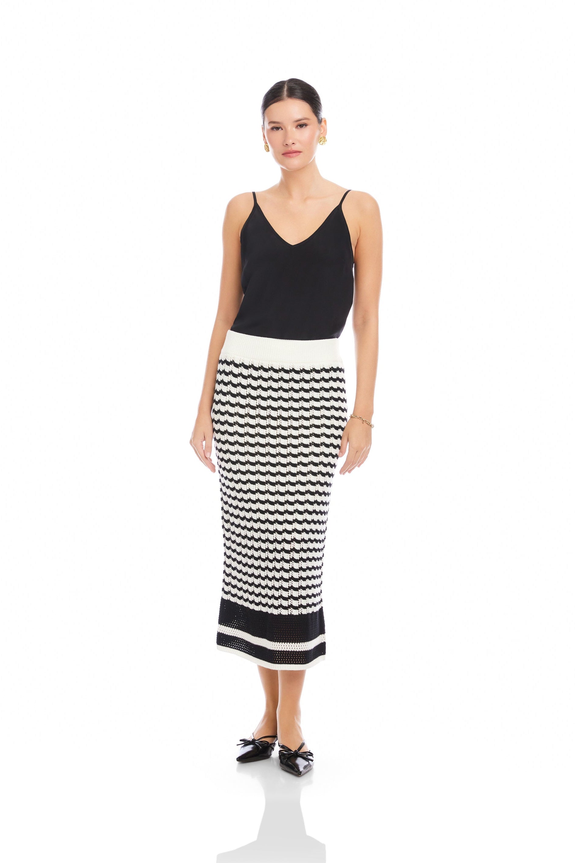 Zoe Crochet Midi Skirt