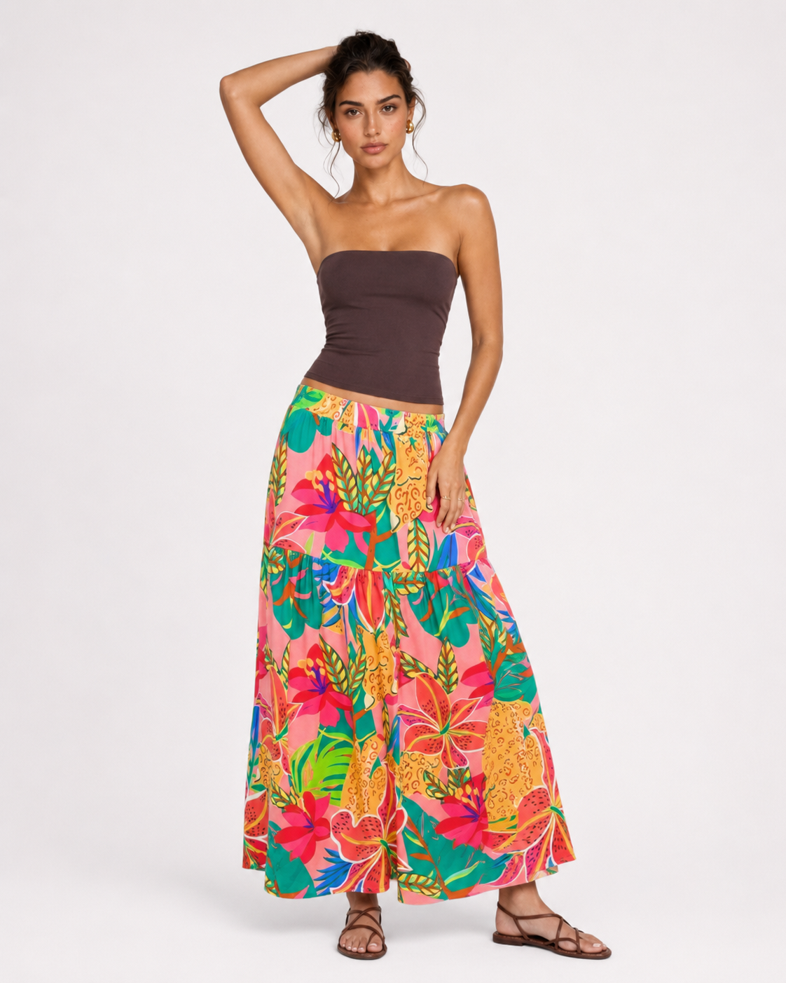 Rhea Smocked Waist Skirt
