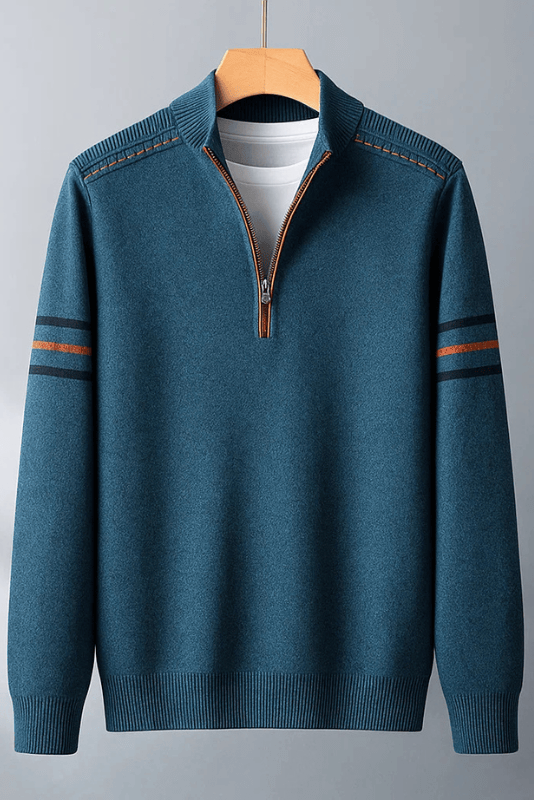 Lukas | Modern jumper with half zip