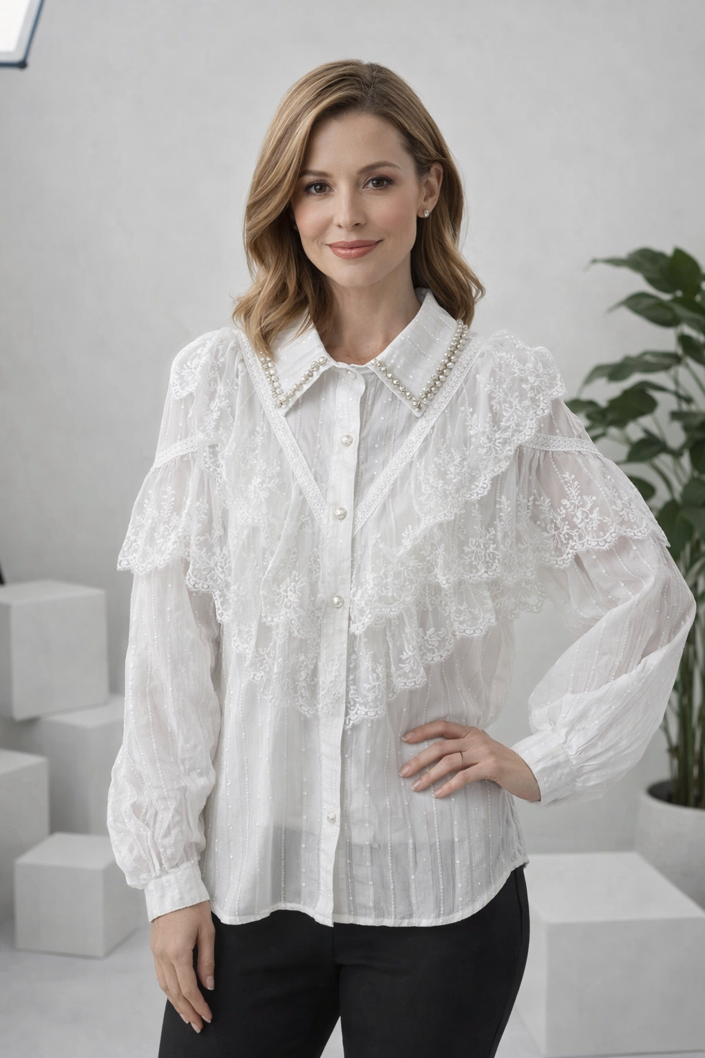 Vina | Stylish Vintage Blouse