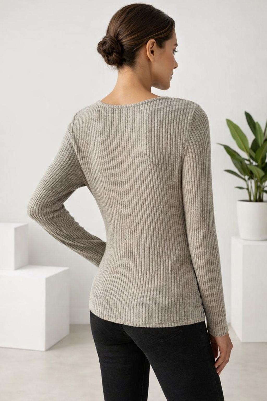 Women's Top | Knitted Long Sleeves