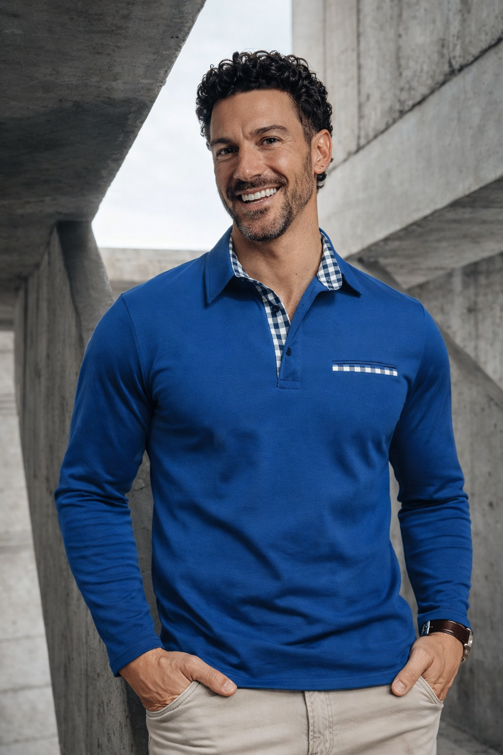 Eddy | Long Sleeve Polo Shirt